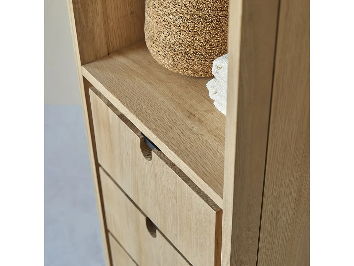 Hochschrank aus Eichenholz 180 Jonàk