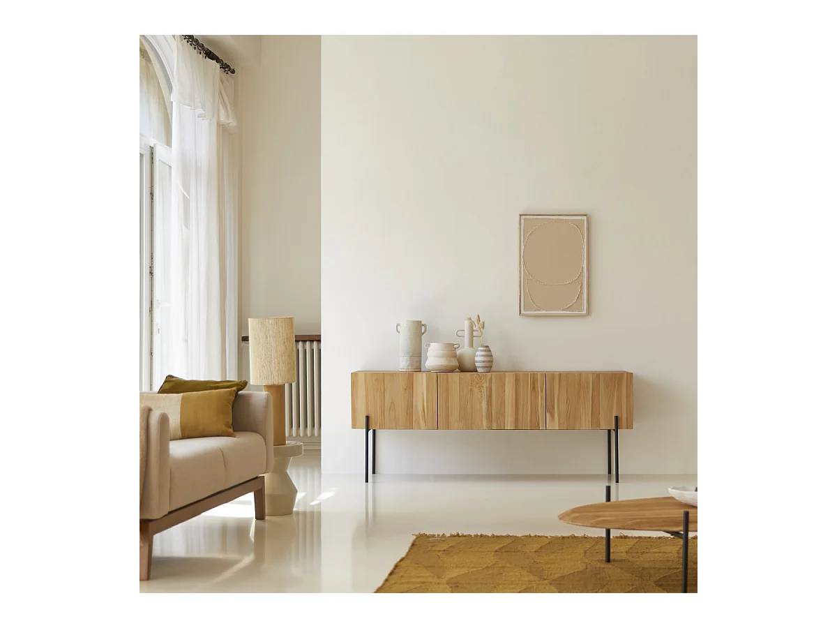 Hoher TV-Schrank aus Teakholz 170 Honorine