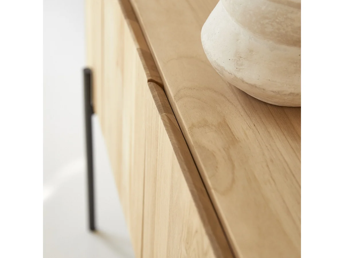 Hoher TV-Schrank aus Teakholz 170 Honorine