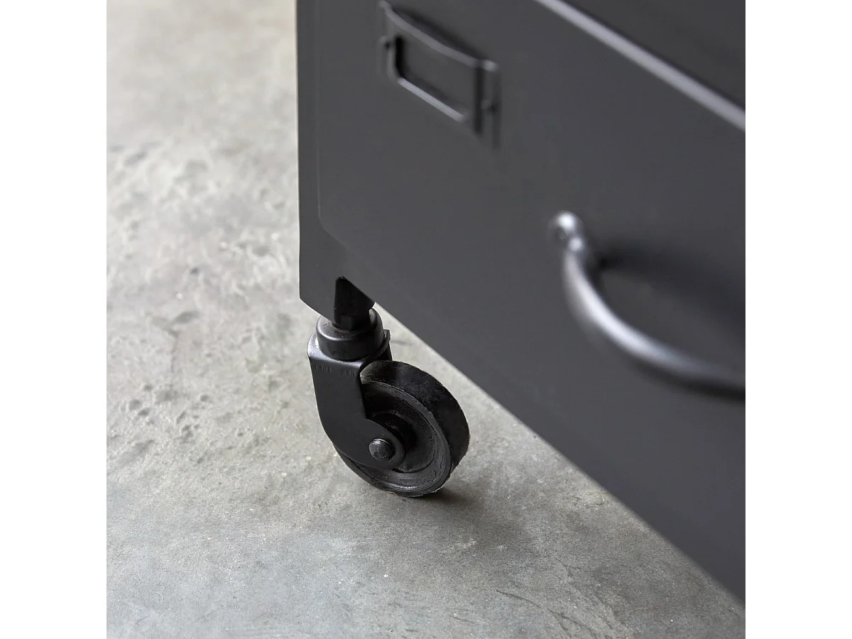 Scaffale  per il bagno in metallo e legno di mango 170 Industriel