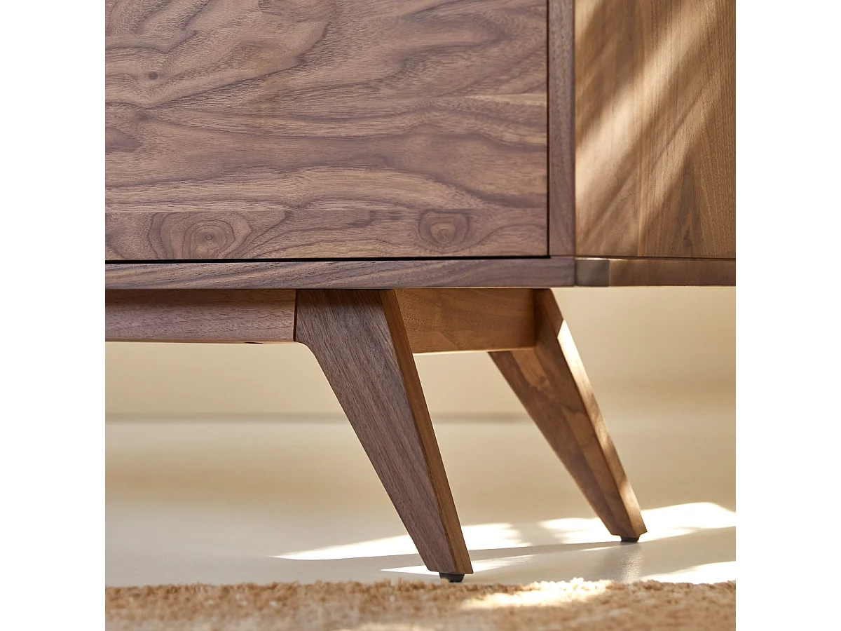 Meuble TV en bois de noyer 130 Esmée