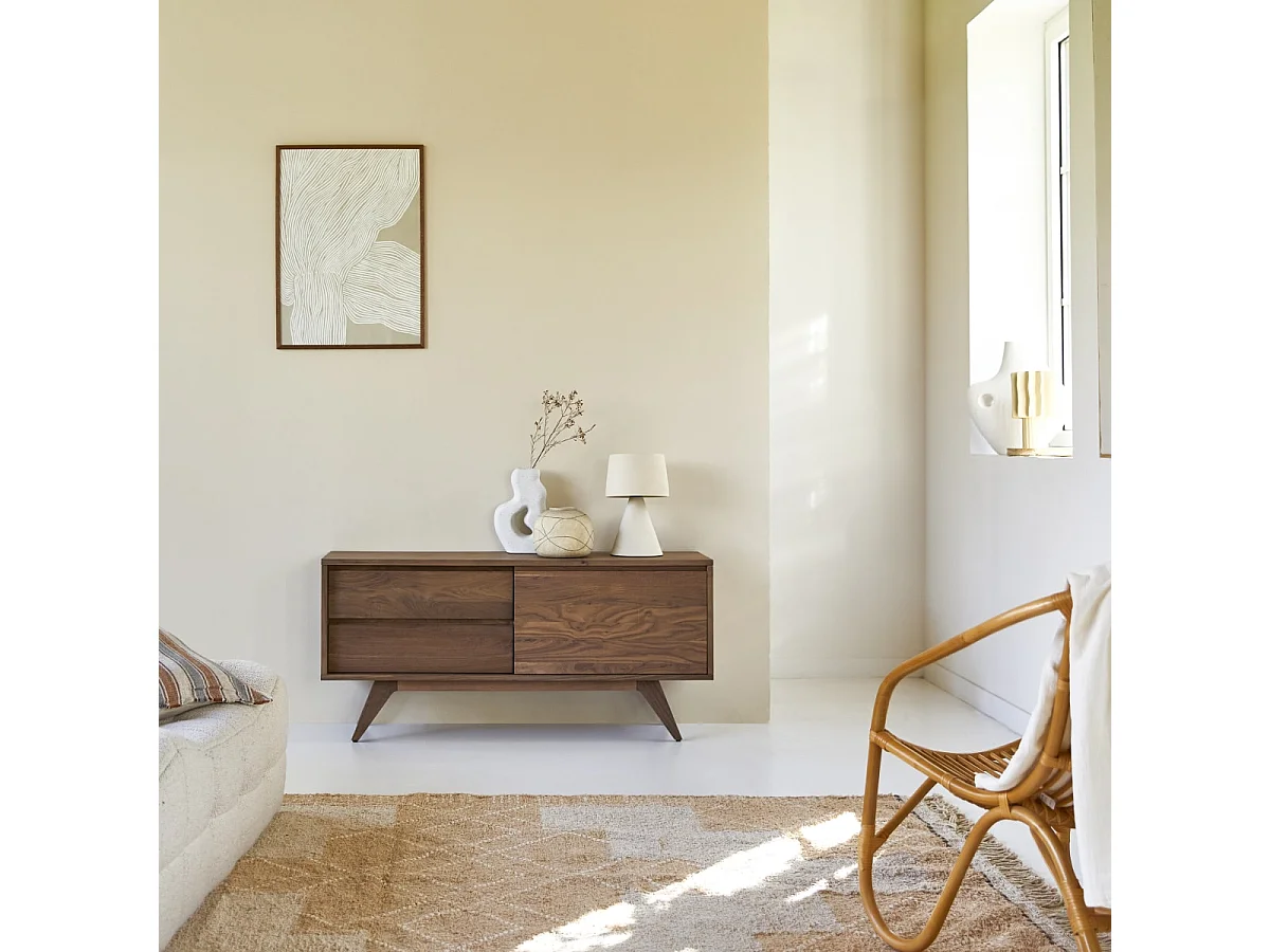 Meuble TV en bois de noyer 130 Esmée