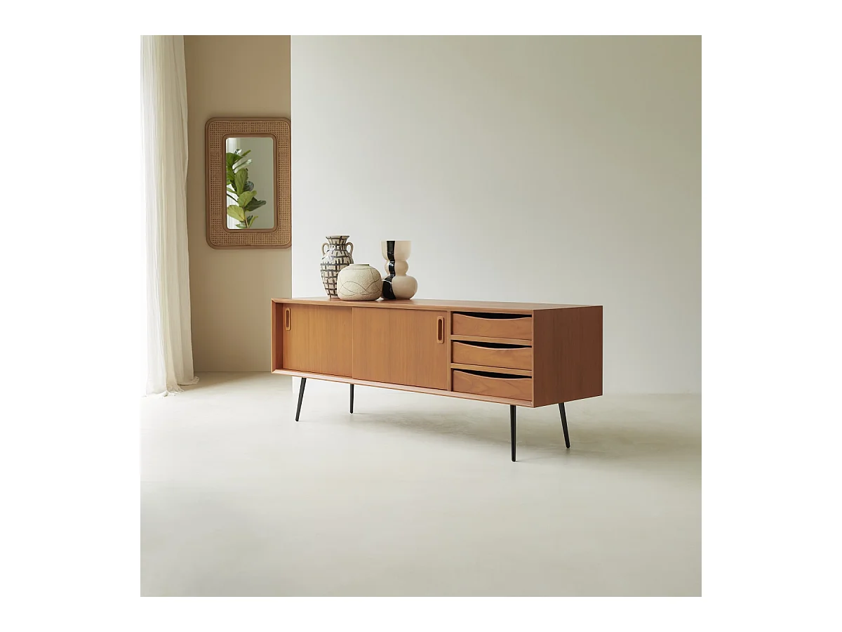 TV-Unterschrank aus Teakholz 155 Simen