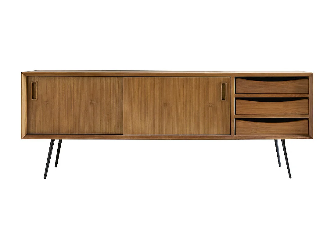 Meuble TV en bois de teck 155 Simen