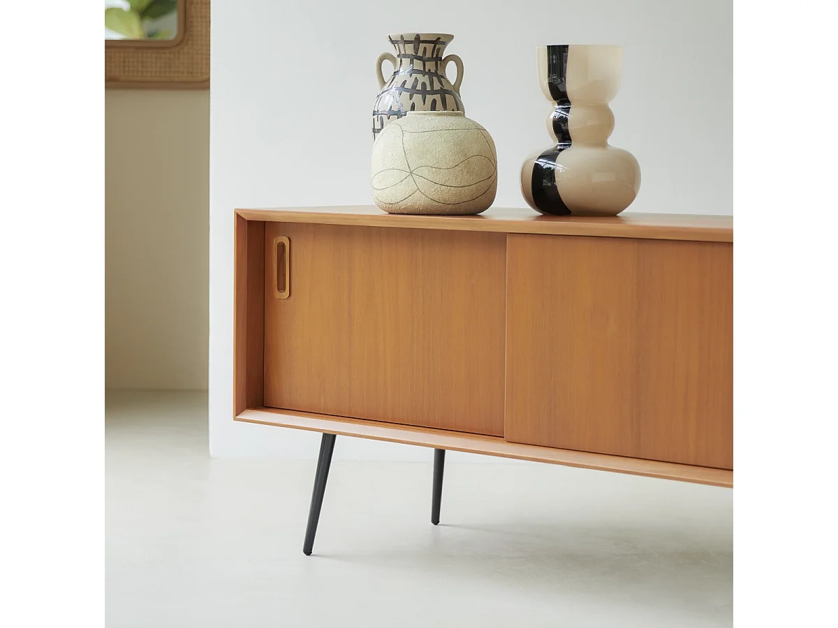 Meuble TV en bois de teck 155 Simen