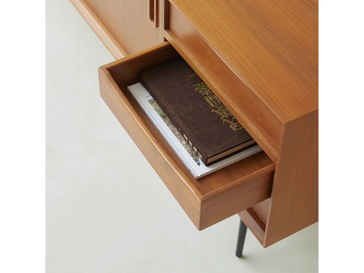 Meuble TV en bois de teck 155 Simen