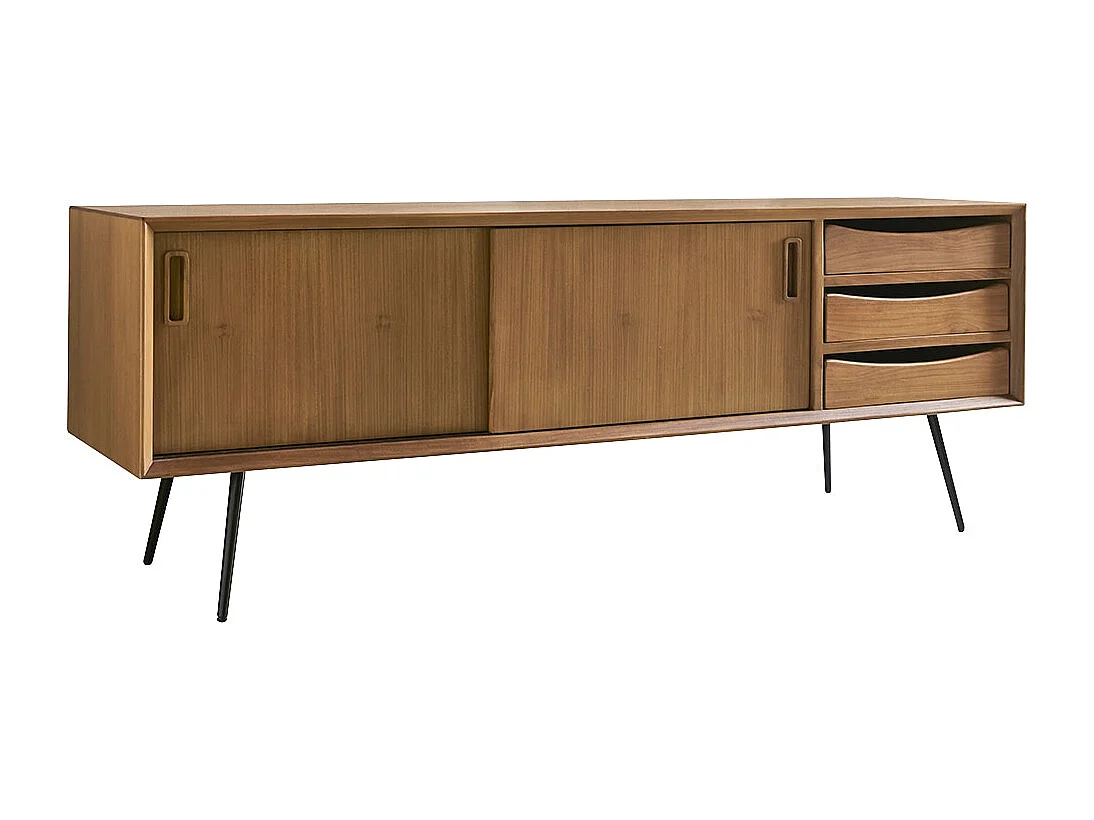 Meuble TV en bois de teck 155 Simen