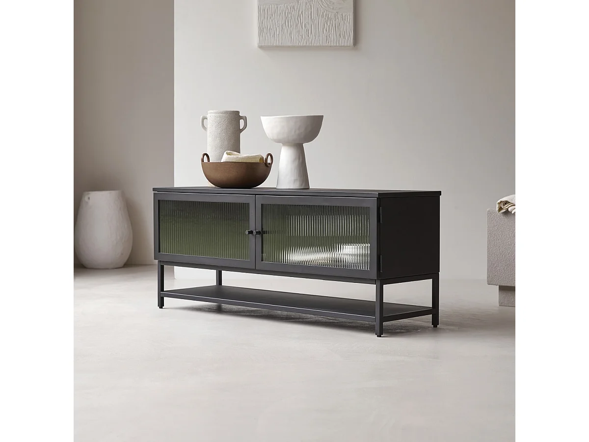 TV-Möbel Antonin aus Metall 120 cm