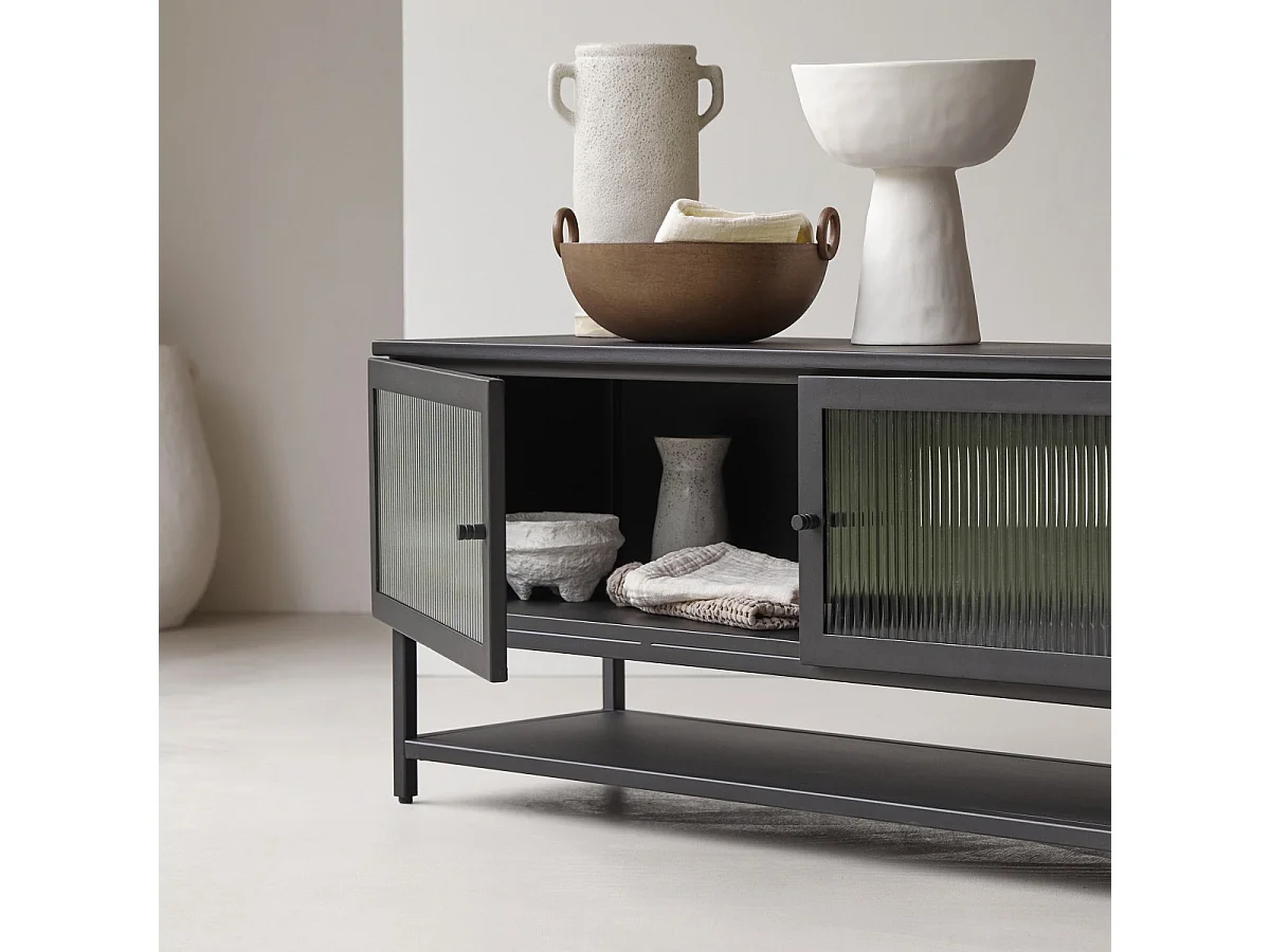 TV-Möbel Antonin aus Metall 120 cm