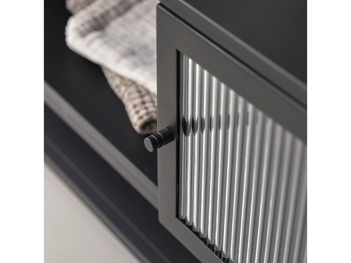 TV-Möbel Antonin aus Metall 120 cm