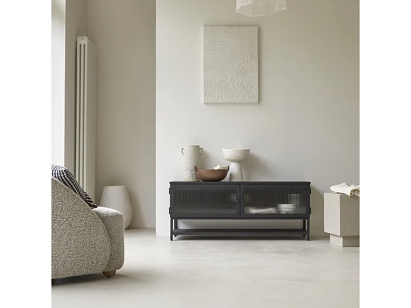 TV-Möbel Antonin aus Metall 120 cm