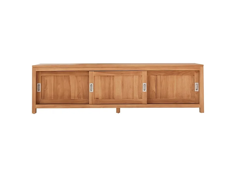 TV-Rack TV Bank massives Teak TV Möbel Neu Tikamoon lowboard sideboard Natur
