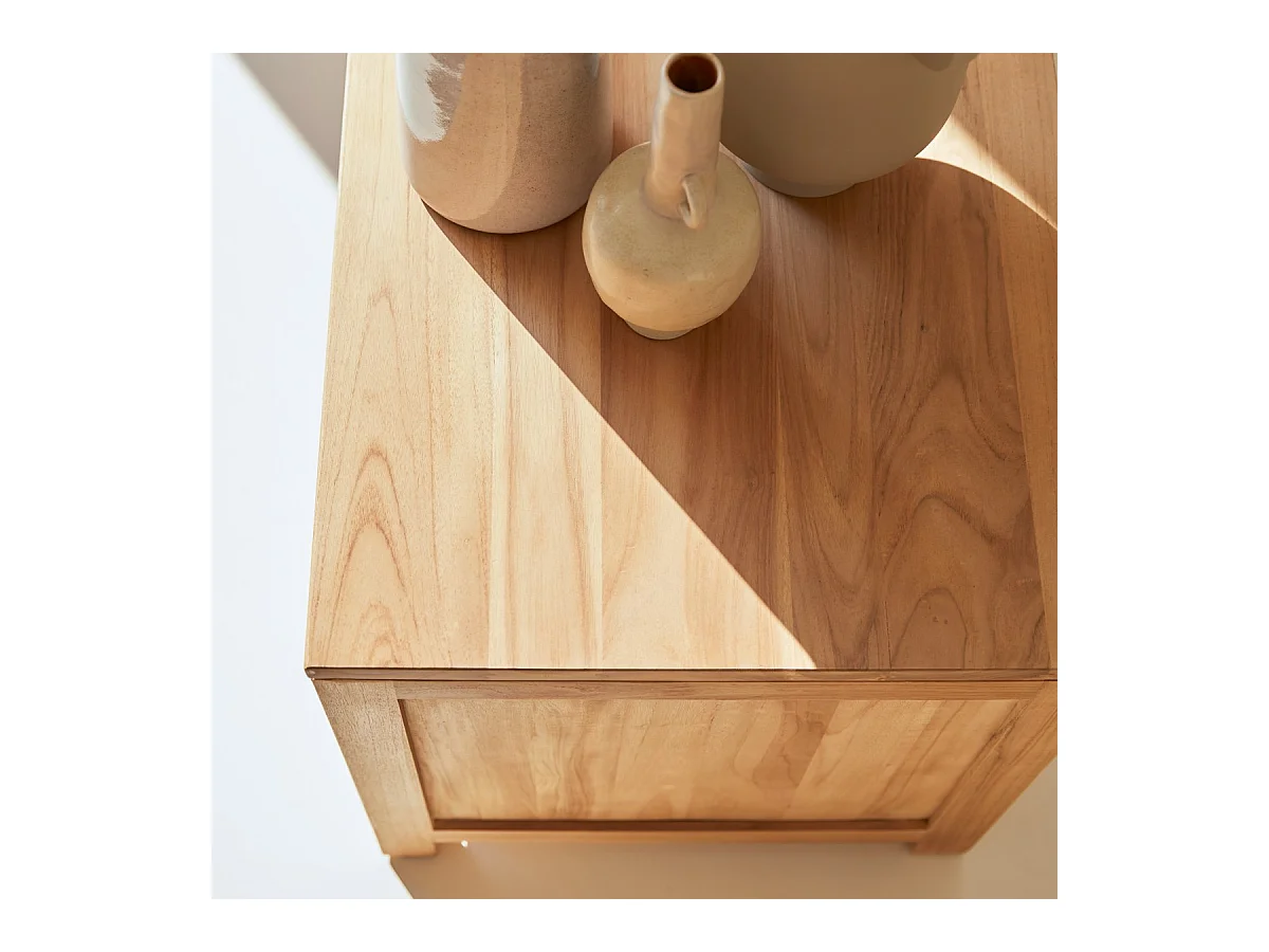 TV-Rack TV Bank massives Teak TV Möbel Neu Tikamoon lowboard sideboard Natur