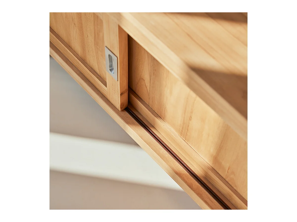 TV-Rack TV Bank massives Teak TV Möbel Neu Tikamoon lowboard sideboard Natur