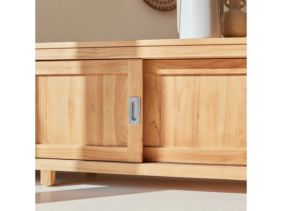 Meuble TV en bois de teck 180 Coffee Tek Slide