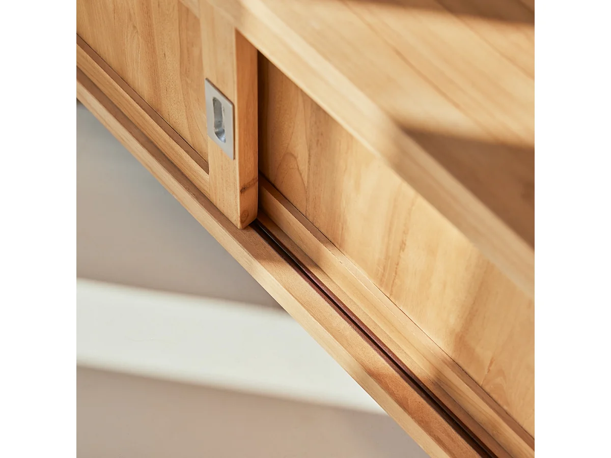 Meuble TV en bois de teck 180 Coffee Tek Slide