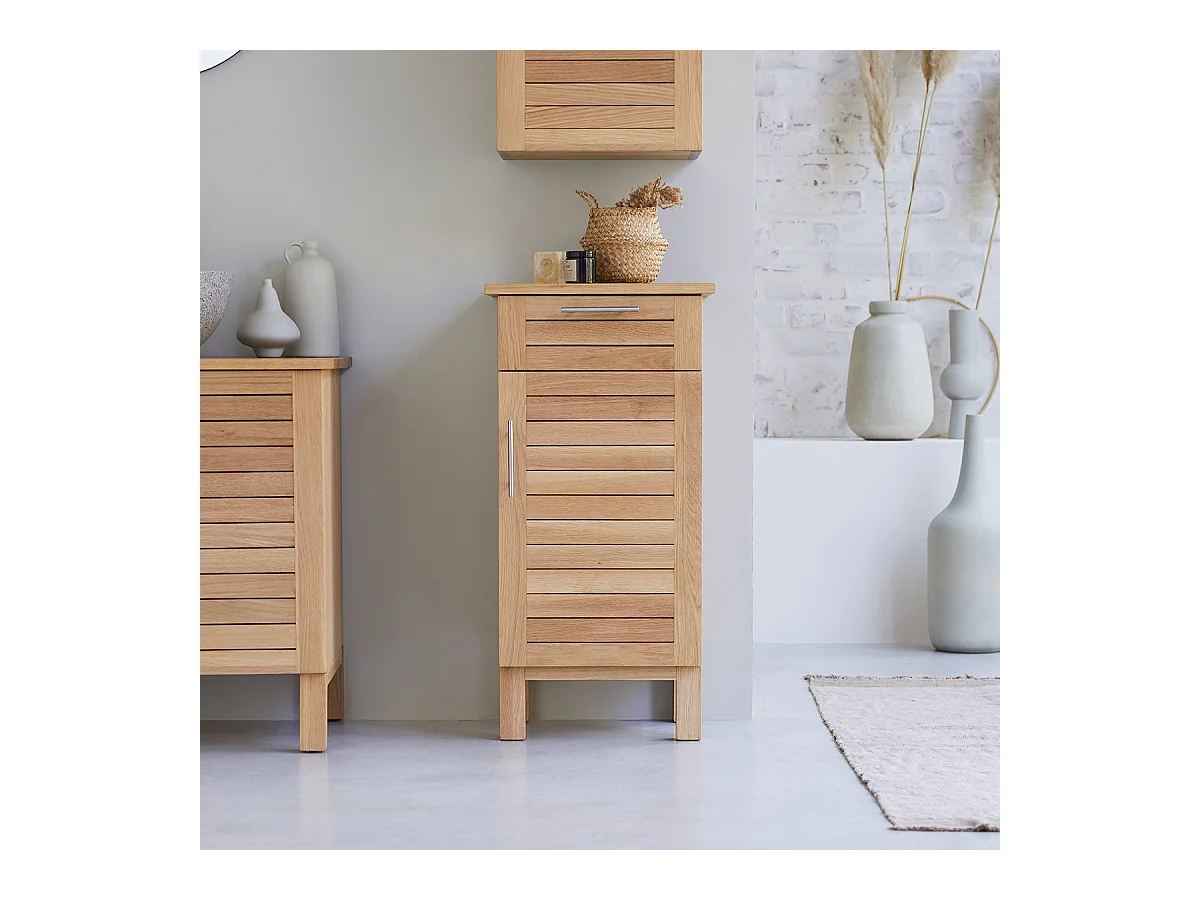 Elément bas modulable en bois de chêne 45 Soho