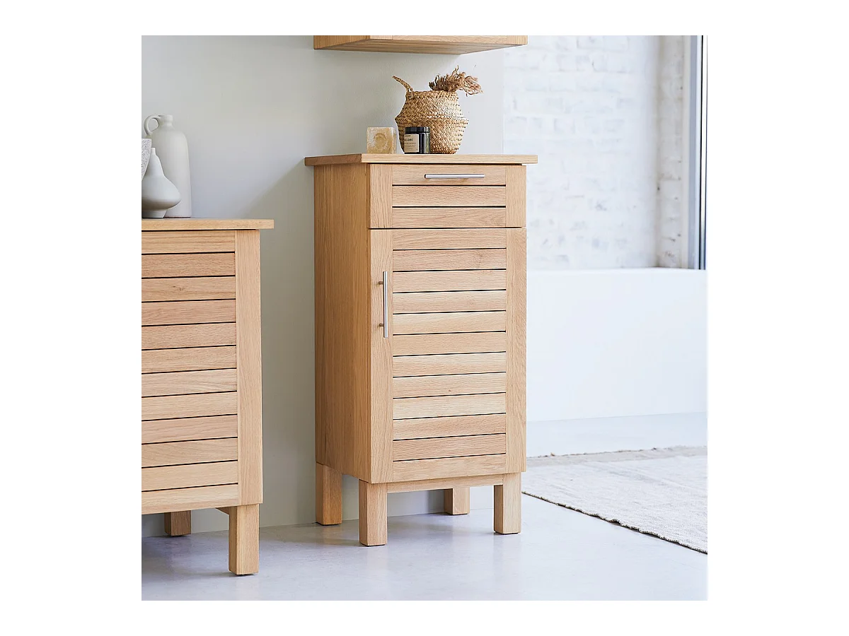 Elément bas modulable en bois de chêne 45 Soho