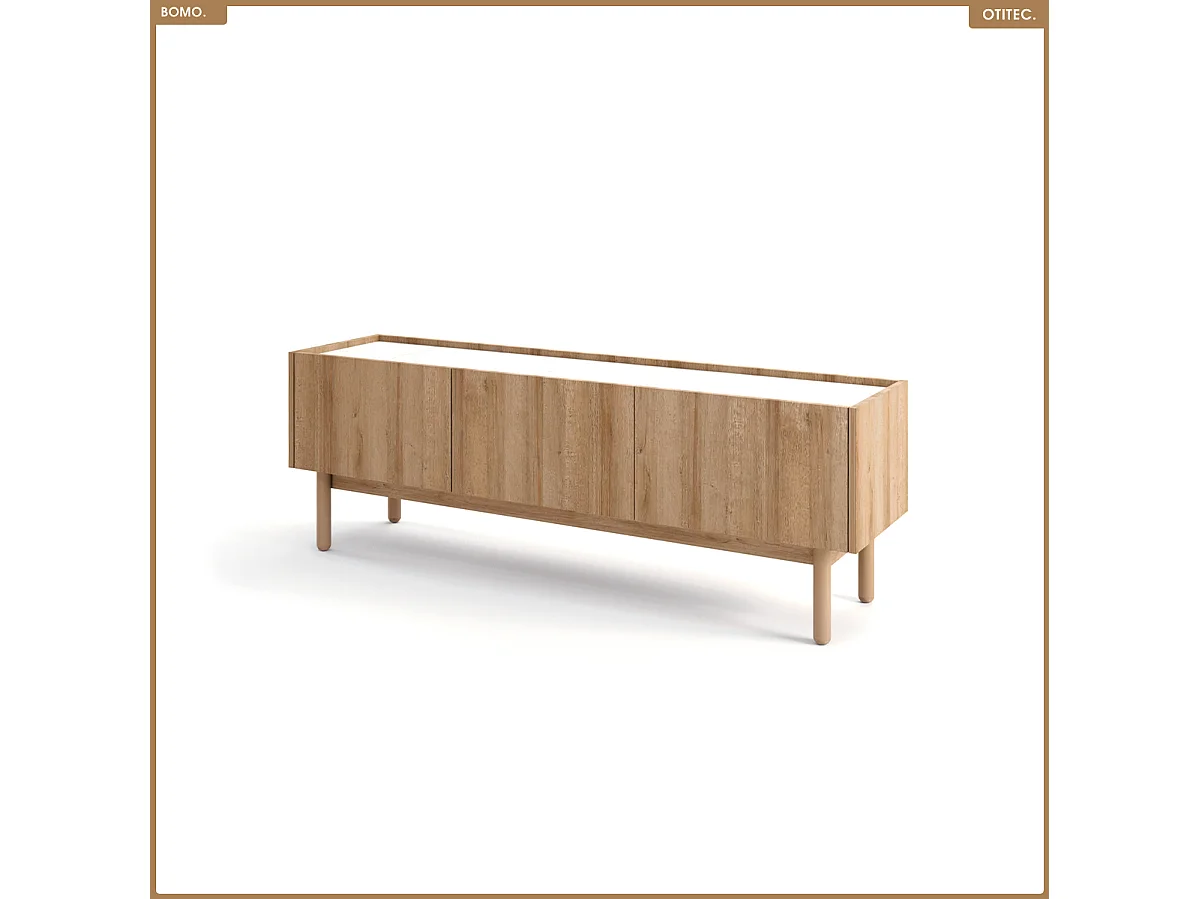 Meuble TV - L.144 x H.48 x P.37 - BOMO