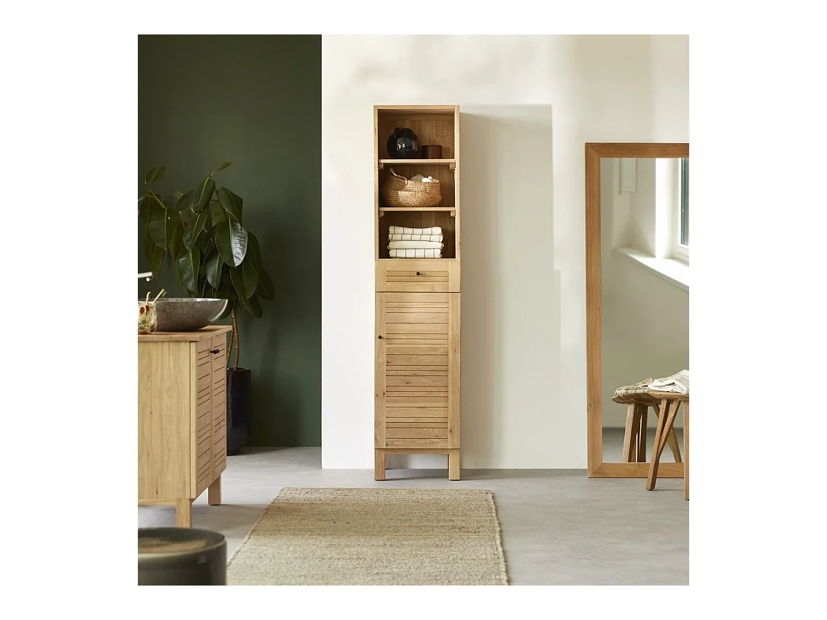 Hochschrank aus Eichenholz 180 Soho