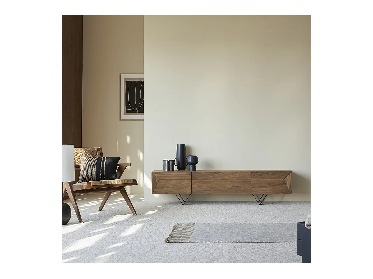 TV-Schrank aus Nussbaumholz 175 Metric