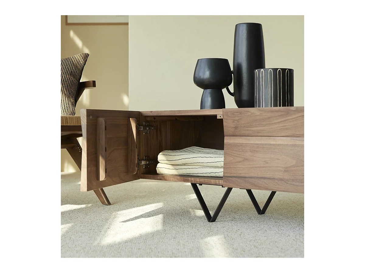 TV-Schrank aus Nussbaumholz 175 Metric