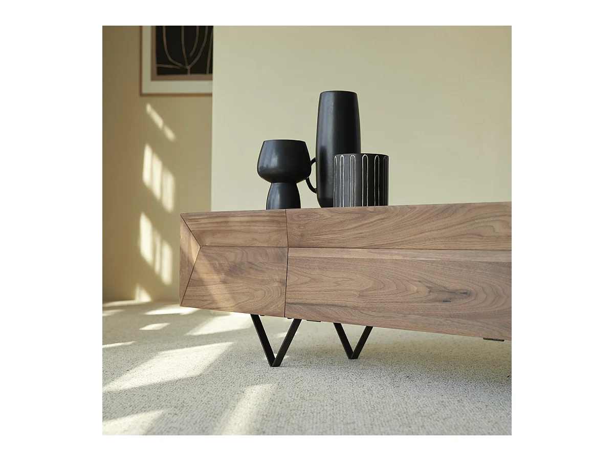 TV-Schrank aus Nussbaumholz 175 Metric