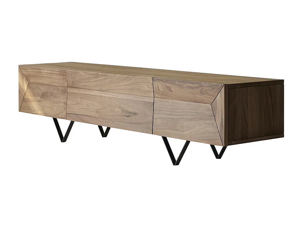 Meuble TV en bois de noyer 175 Metric