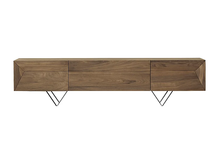 Meuble TV en bois de noyer 175 Metric