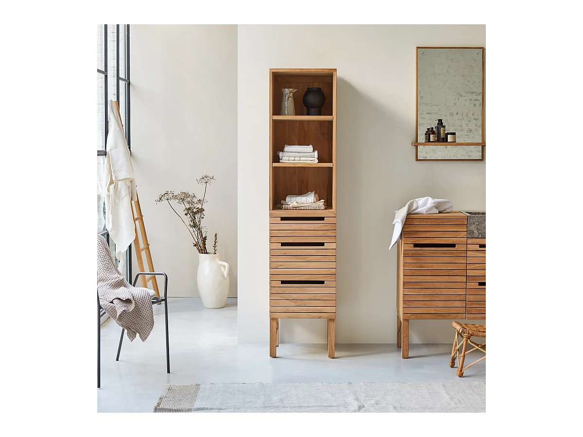 Colonne en bois de teck 180 Slats