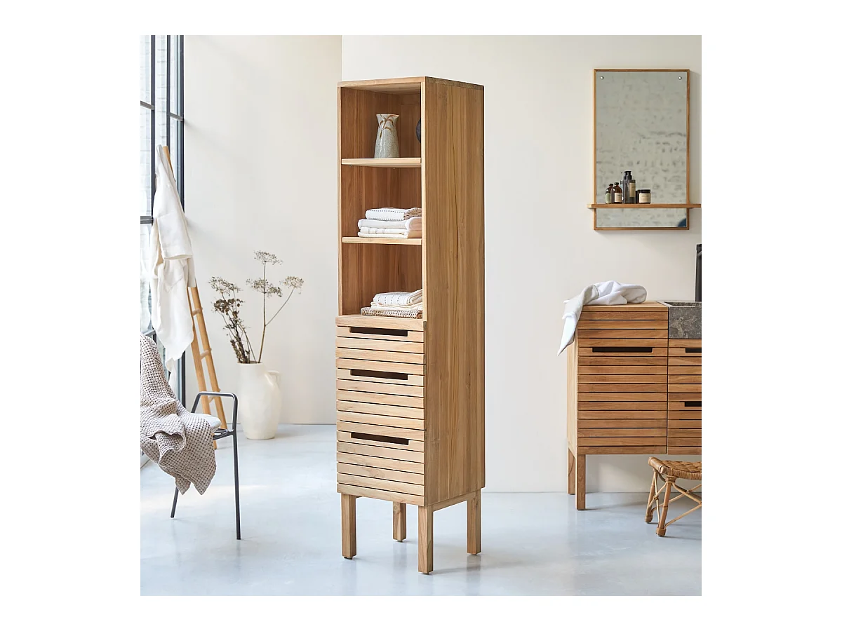 Colonne en bois de teck 180 Slats