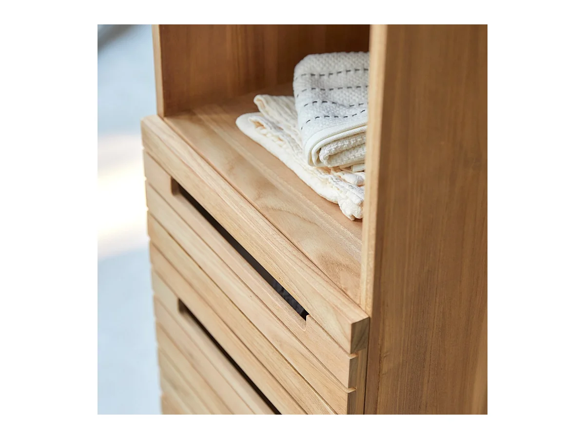 Colonne en bois de teck 180 Slats