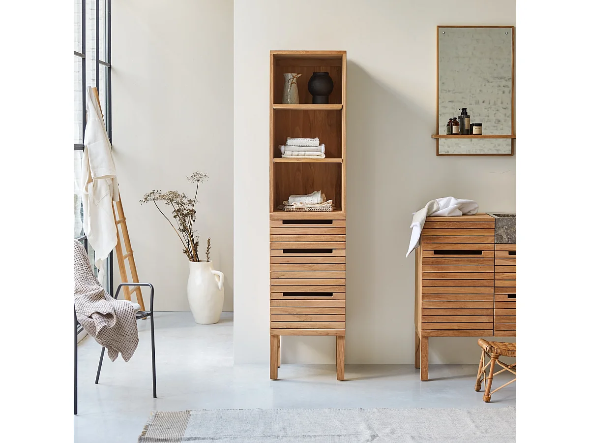 Colonne en bois de teck 180 Slats