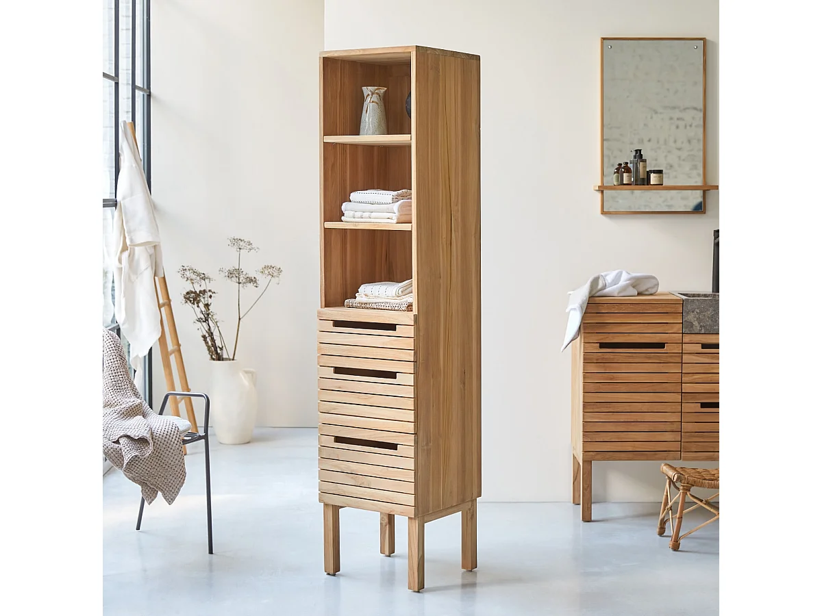 Colonne en bois de teck 180 Slats