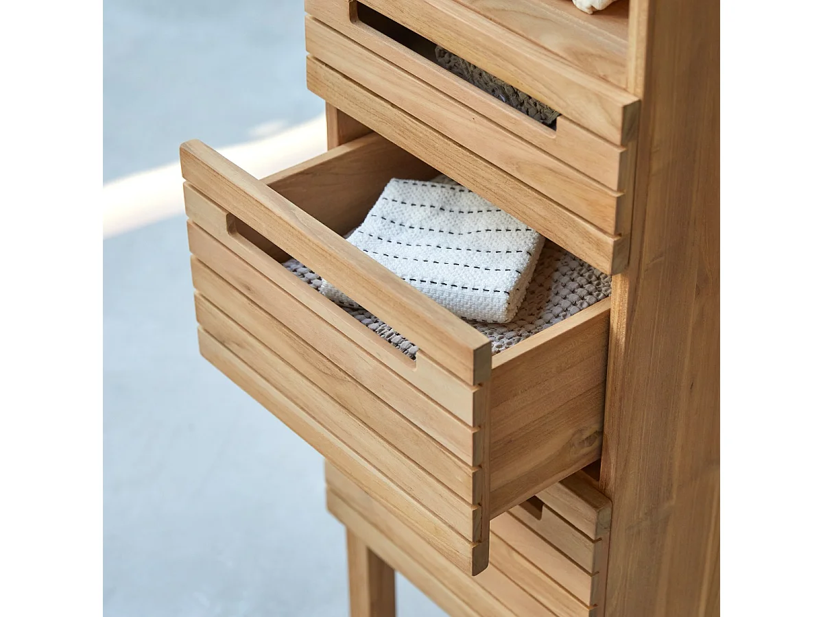 Colonne en bois de teck 180 Slats