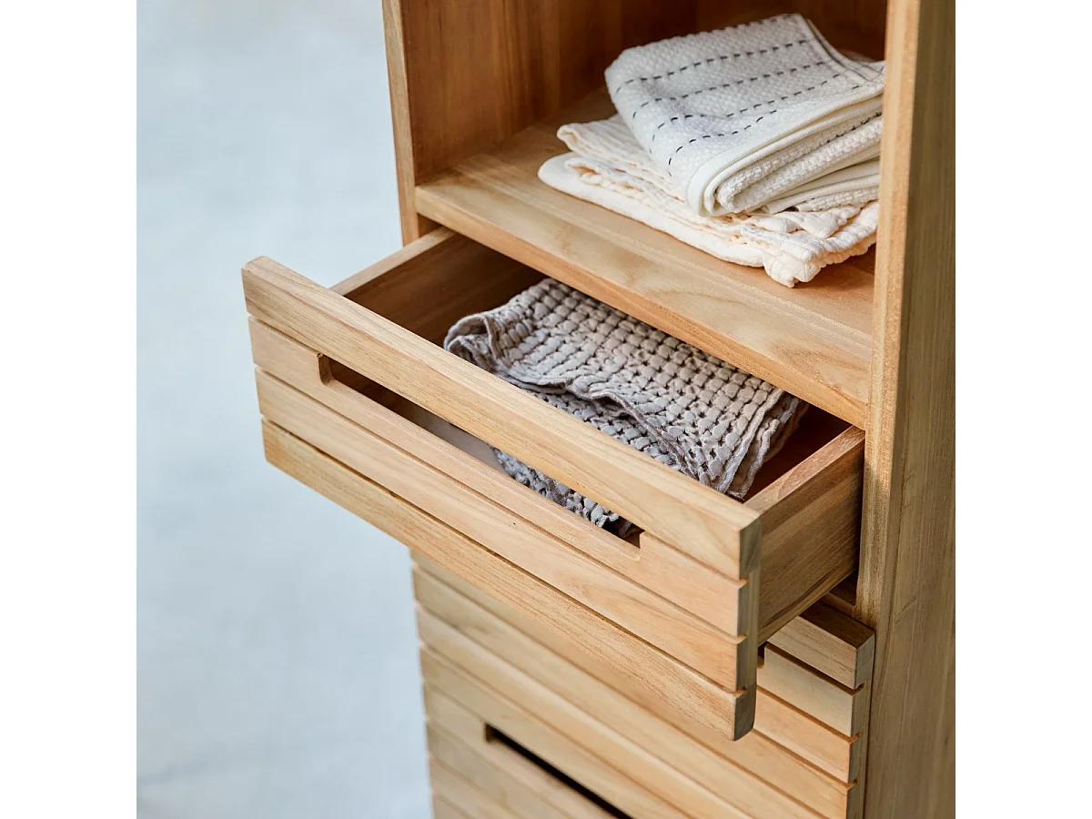 Colonne en bois de teck 180 Slats