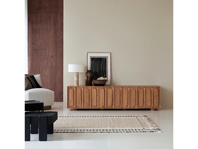 Mobile TV in legno di acacia 195 Olga