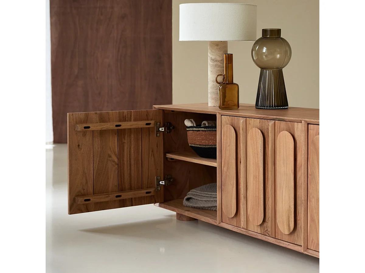 Mobile TV in legno di acacia 195 Olga