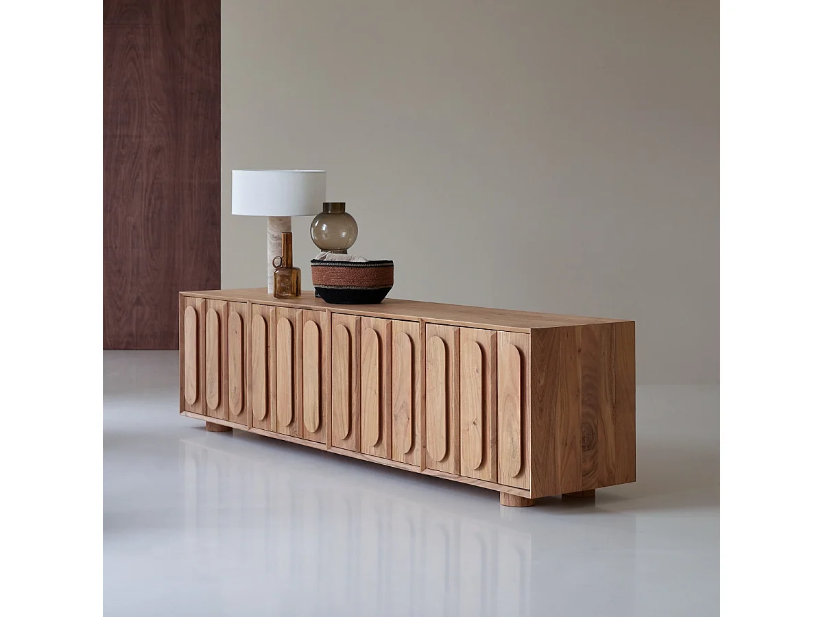 Mobile TV in legno di acacia 195 Olga