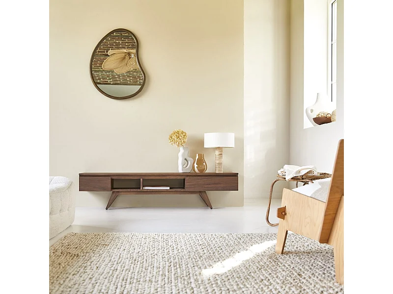 Meuble TV en bois de noyer 180 Esmée