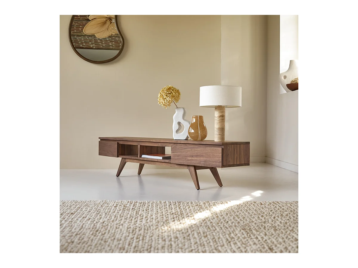 Mobile TV in legno di noce 180 Esmée