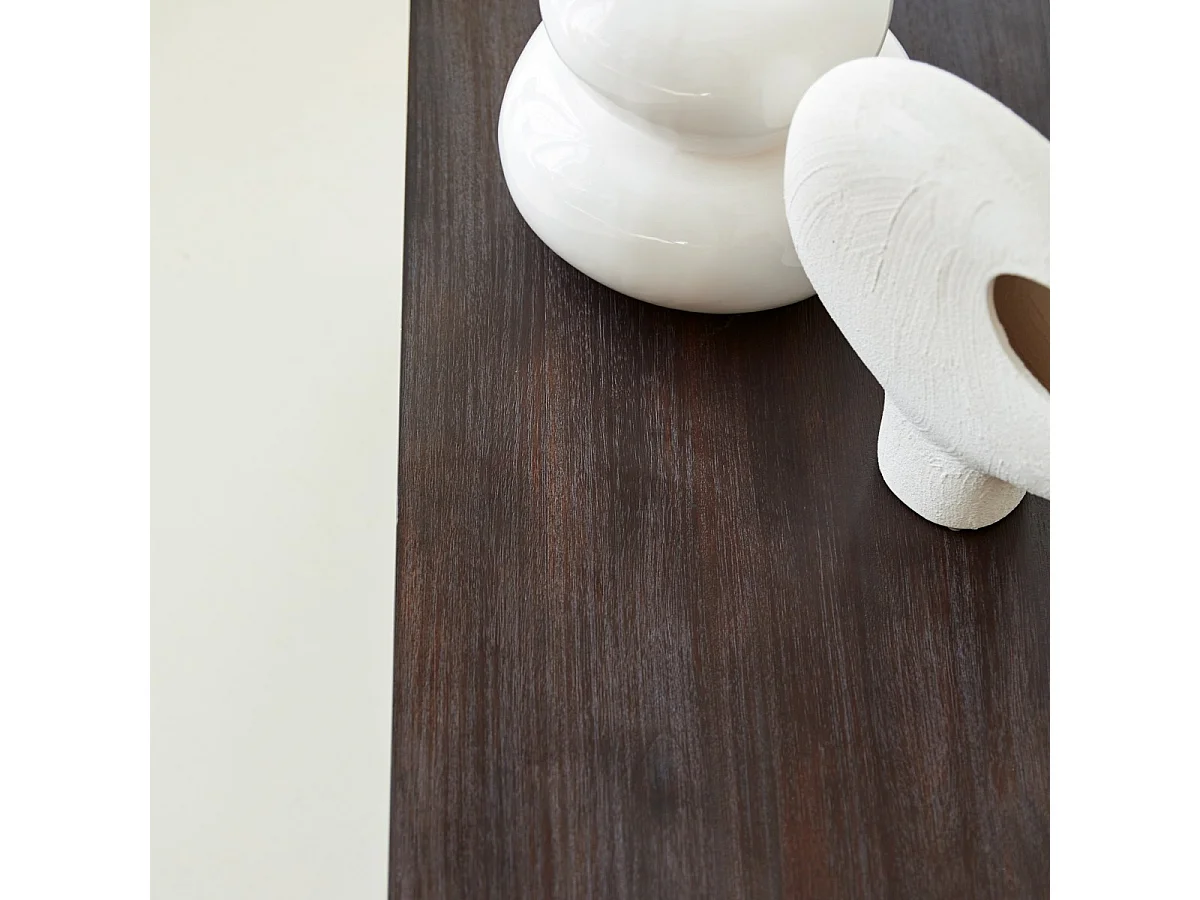 Meuble TV en bois d'acajou 135 Eva