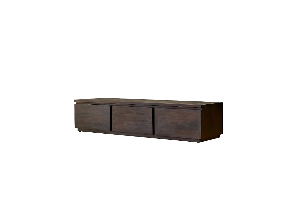 Meuble TV en bois d'acajou 135 Eva