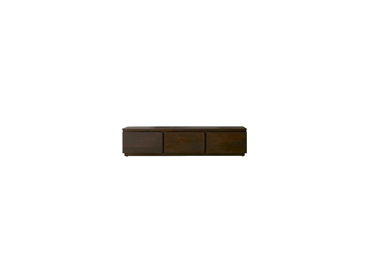 Meuble TV en bois d'acajou 135 Eva