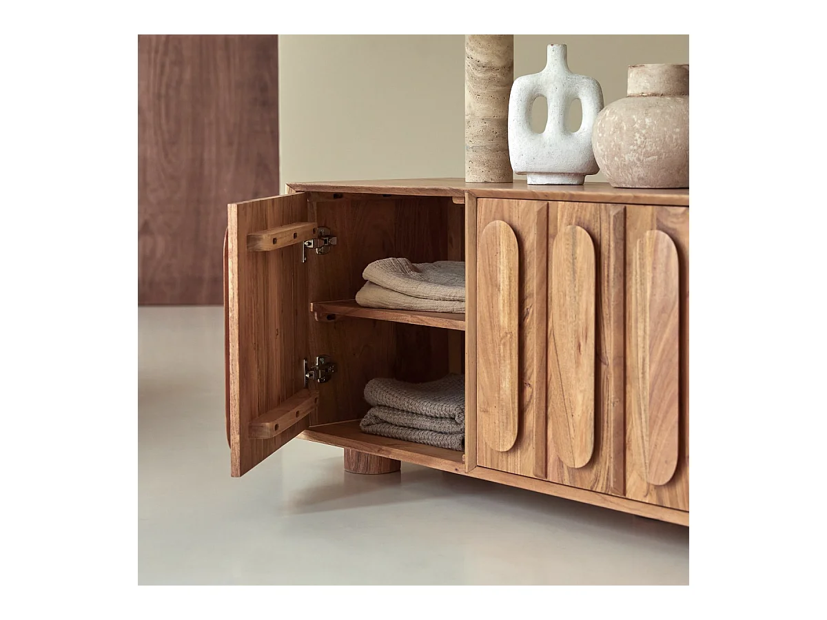 Mobile TV in legno di acacia 145 Olga