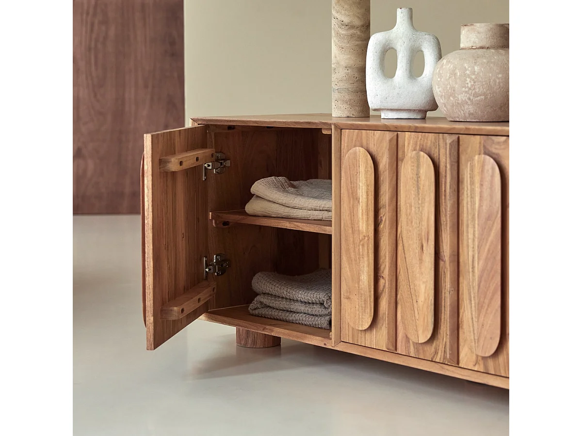 Mobile TV in legno di acacia 145 Olga