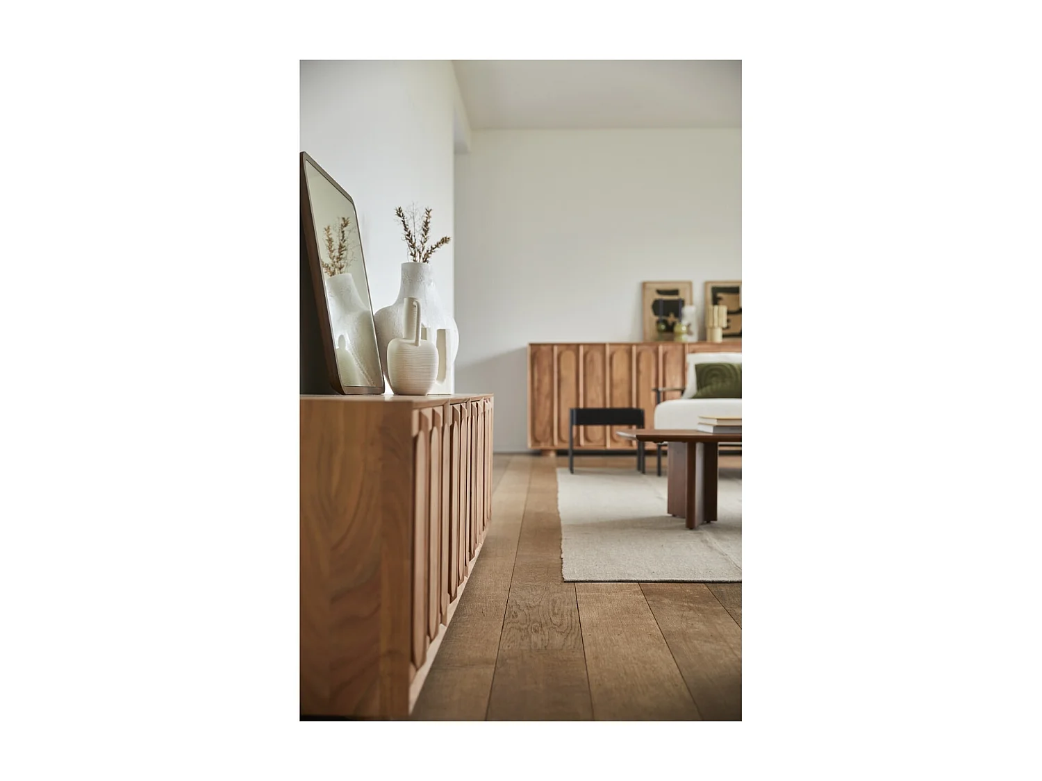 Mobile TV in legno di acacia 145 Olga