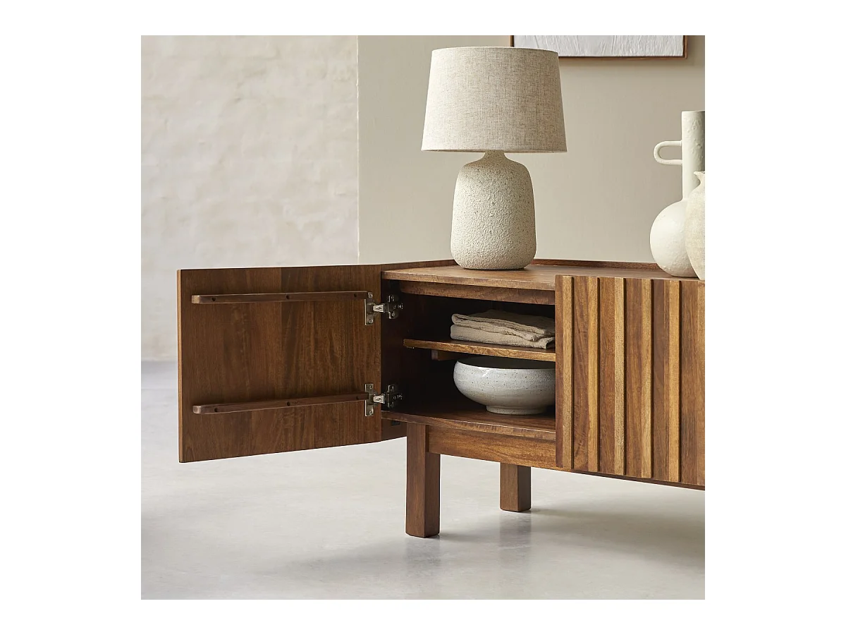 TV-Schrank Milo aus massivem Mangoholz 140 cm