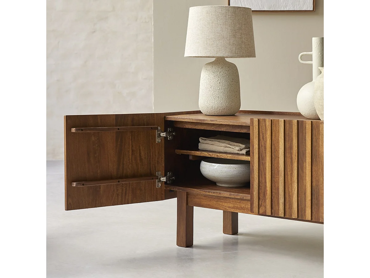 TV-Schrank Milo aus massivem Mangoholz 140 cm