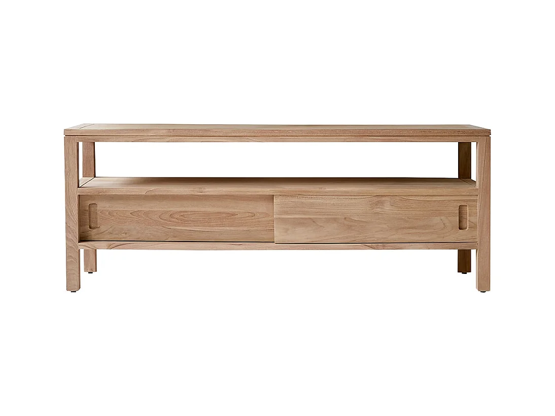 TV Schrank TV Unterschrank Board aus Teak 130 cm natürliches Teakholz
